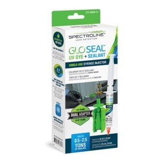 GLO SEAL UV Dye + Sealant GLO Single Use Syringe Injector with adapter