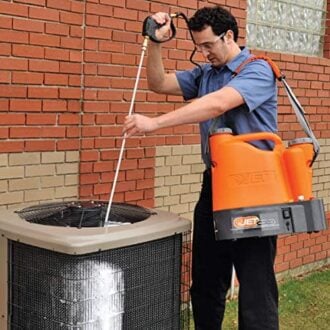 SpeedClean CoilJet CJ125 portable HVAC coil cleaner system for condenser and evaporator units