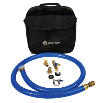 accutools trublu starter xlf evacuation kit with fixed 3/8" end